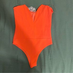 Neon Orange body suit